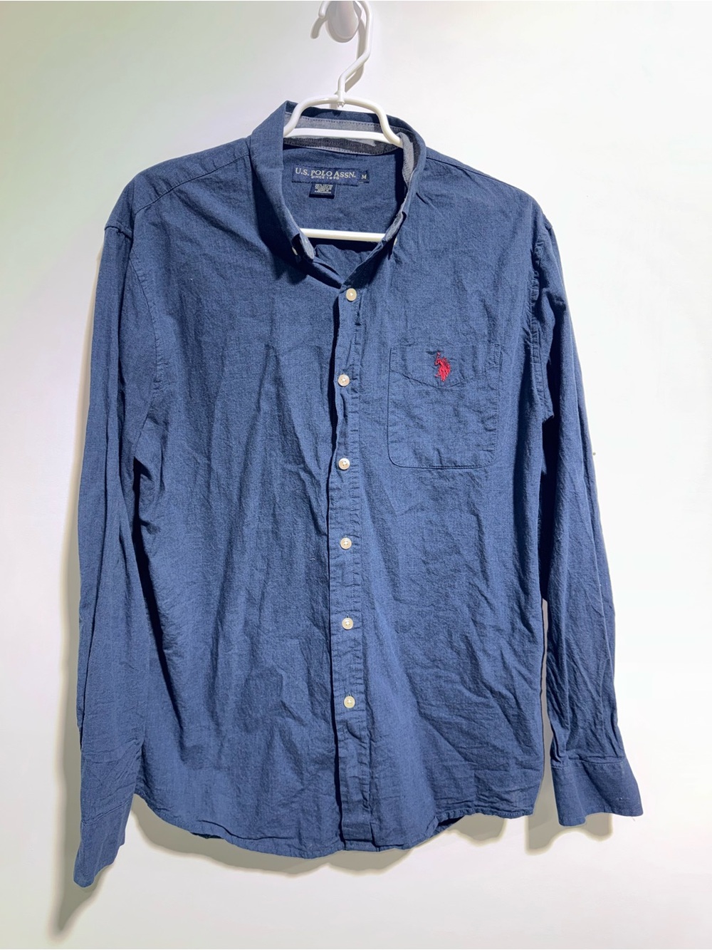 U.S. Polo Assn. Men's Navy Button-Down Shirt Size M